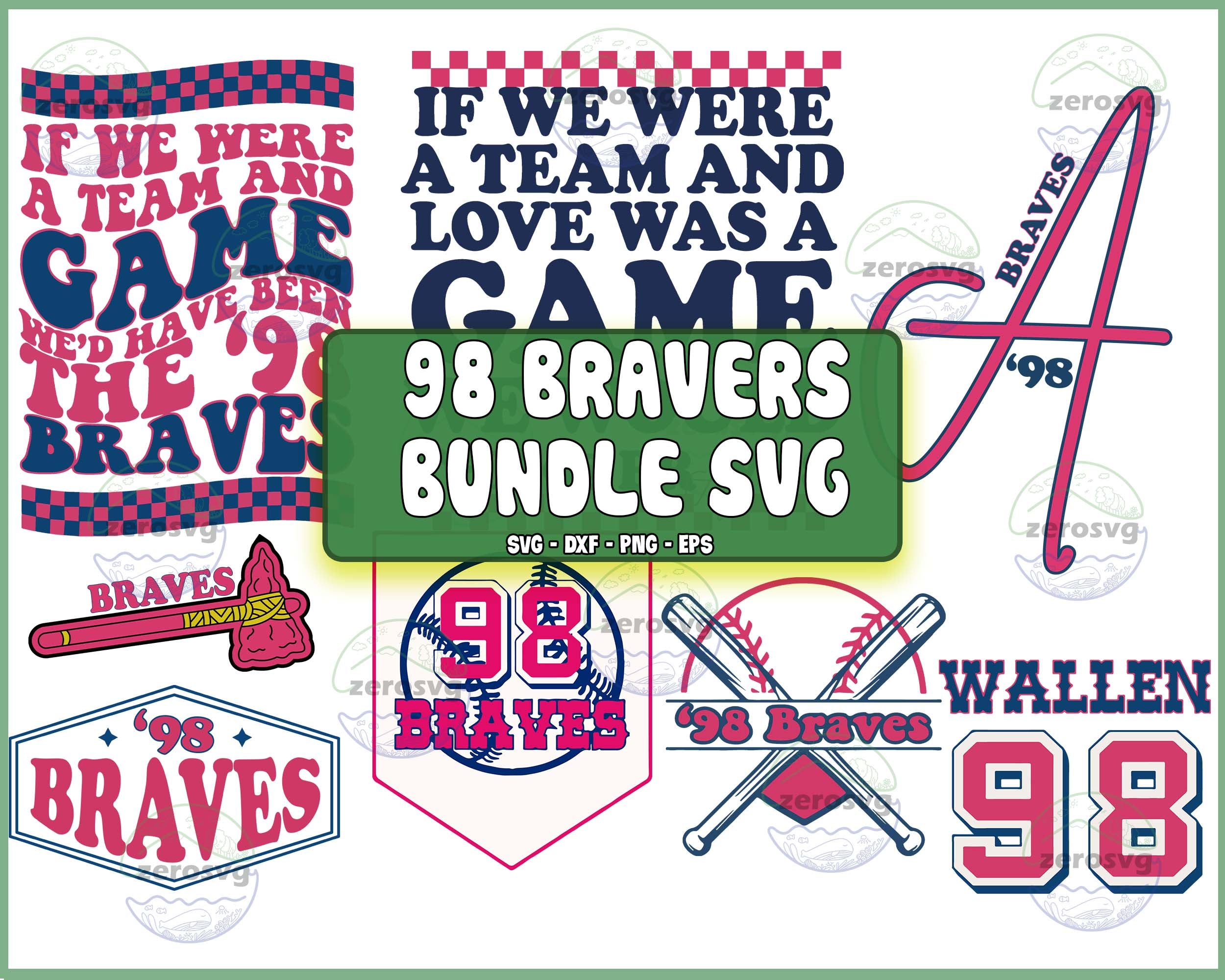 Braves 98 Song SVG PNG