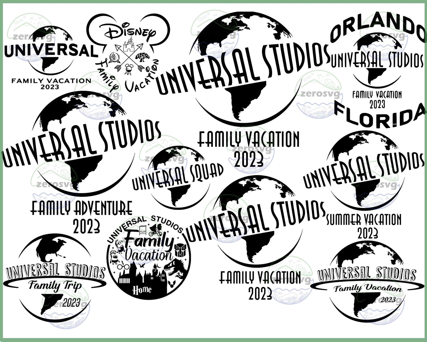 10+ file Universal Studios png, Family Vacation Svg File, Vacation 2023 Svg Png Dxf Eps , cricut , file cut , Silhouette, Digital Dowload