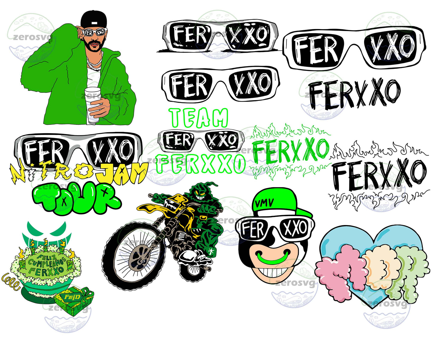 10+ file feid ferxxo bundle svg, feid ferxxo png , feid ferxxo SVG, EPS, PNG, DXF for Cricut, Silhouette