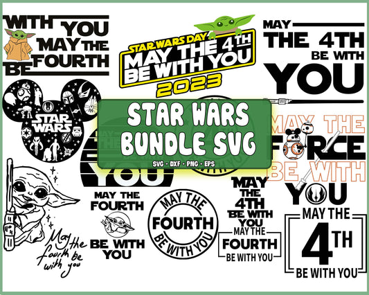 13 file May The Fourth Be With You svg -  Baby Yoda SVG, EPS, PNG, DXF for Cricut, Silhouette