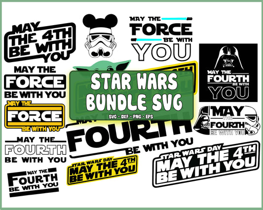 13 file May The Fourth Be With You svg -  Baby Yoda SVG, EPS, PNG, DXF for Cricut, Silhouette