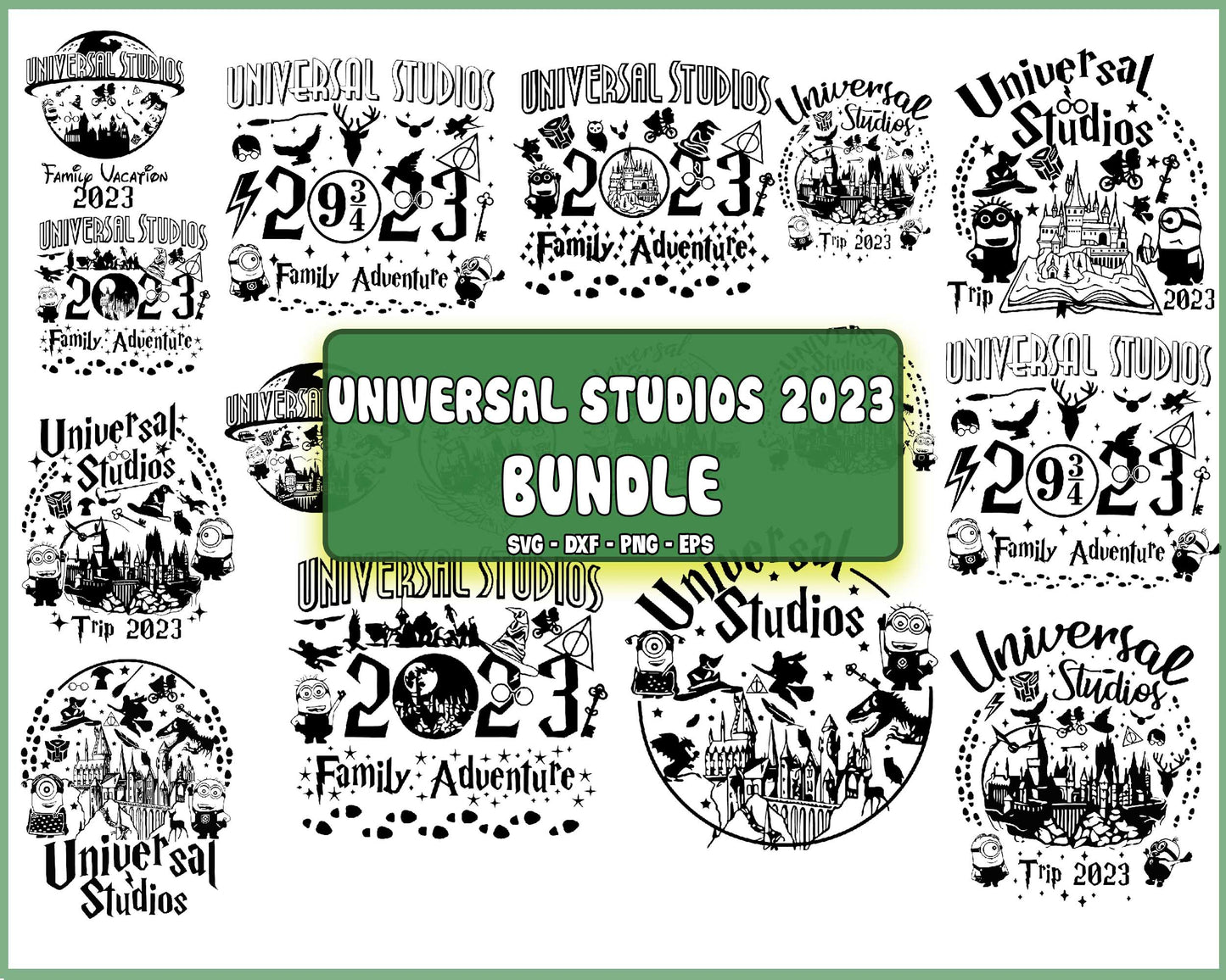 15+ file Universal Studios 2023 svg bundle, Universal Studios family adventure png, Universal Studios trip Svg Png Dxf Eps , cricut , file cut , Silhouette, Digital Dowload