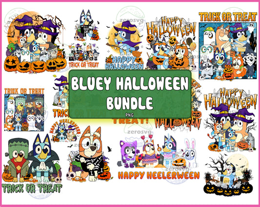 16 file Bluey Halloween PNG Bundle, Horror Halloween PNG , Bluey Halloween Costume, Blue Dog Halloween PNG, Bluey Halloween Costume Sublimation , Digital Download ,Instant Download