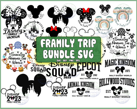 20 file Family Trip Svg, Snacking Around The World SVG, EPS, PNG, DXF for Cricut, Silhouette