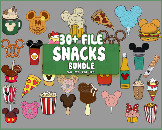 30+ file Snacks Vacation Svg, Snackgoal Svg, Drinks And Foods SVG, EPS, PNG, DXF for Cricut, Silhouette, Digital Download