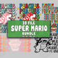 Mario SVG Bundle - 30+file super mario bundle SVG, EPS, PNG, DXF for Cricut, Silhouette