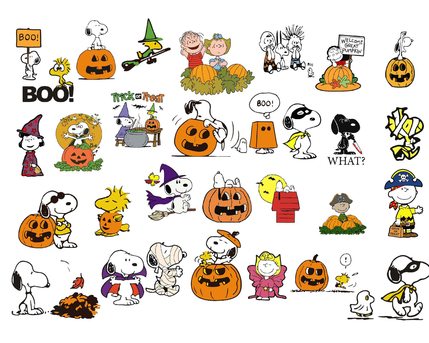 30 file Peanuts Snoopy Halloween svg, Snoopy SVG DXF PNG EPS , for cricut, file cut , Digital Download ,Instant Download