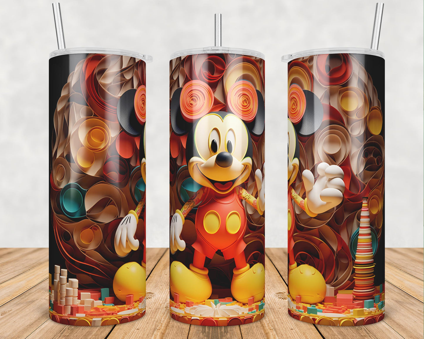 3D mickey tumbler bundle png, 20oz sublimation designs high quality png, digitial download, Designs 20 oz sublimation, Bundle Design Template for Sublimation