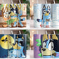 40+ file Bluey Dog Tumbler Wrap Bundle PNG, 20oz Skinny Tumbler Wrap, 20 oz Tumbler Png Sublimation Design, Digital Download ,Instant Download