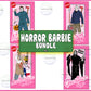 4 file Horror Barbie Halloween bundle PNG , bundle halloween  Cutting Image, File Cut , Digital Download, Instant Download