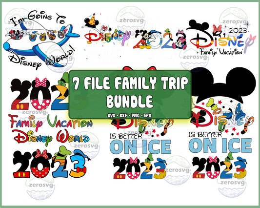 7 file Family Trip Svg, 2023 Family Vacation Svg, Vacay Mode Svg, Magical Kingdom Svg Png Dxf Eps , cricut , file cut , Silhouette, Digital Dowload