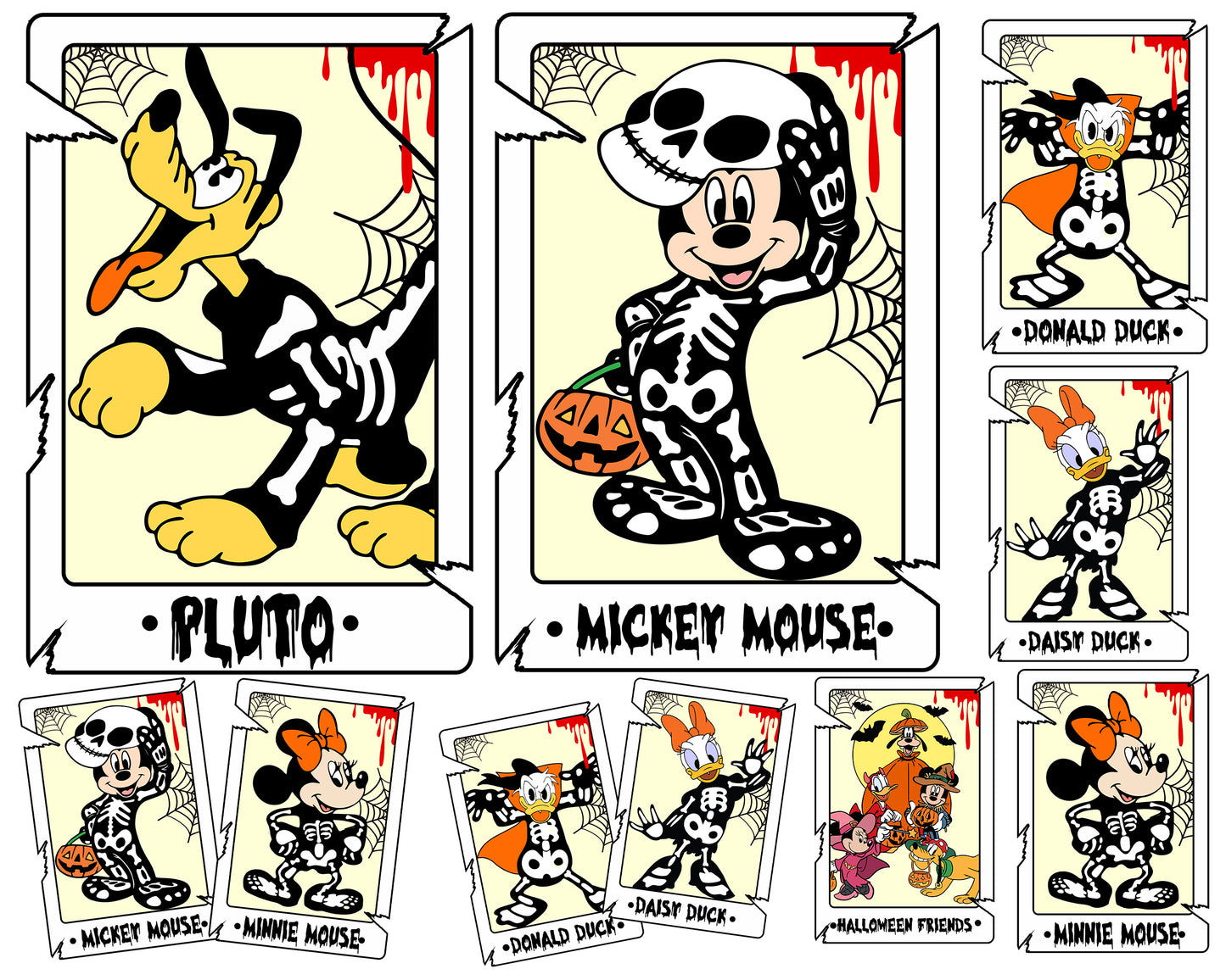 8 file Mickey Mouse tarot Halloween bundle SVG , bundle halloween  Cutting Image, File Cut , Digital Download, Instant Download