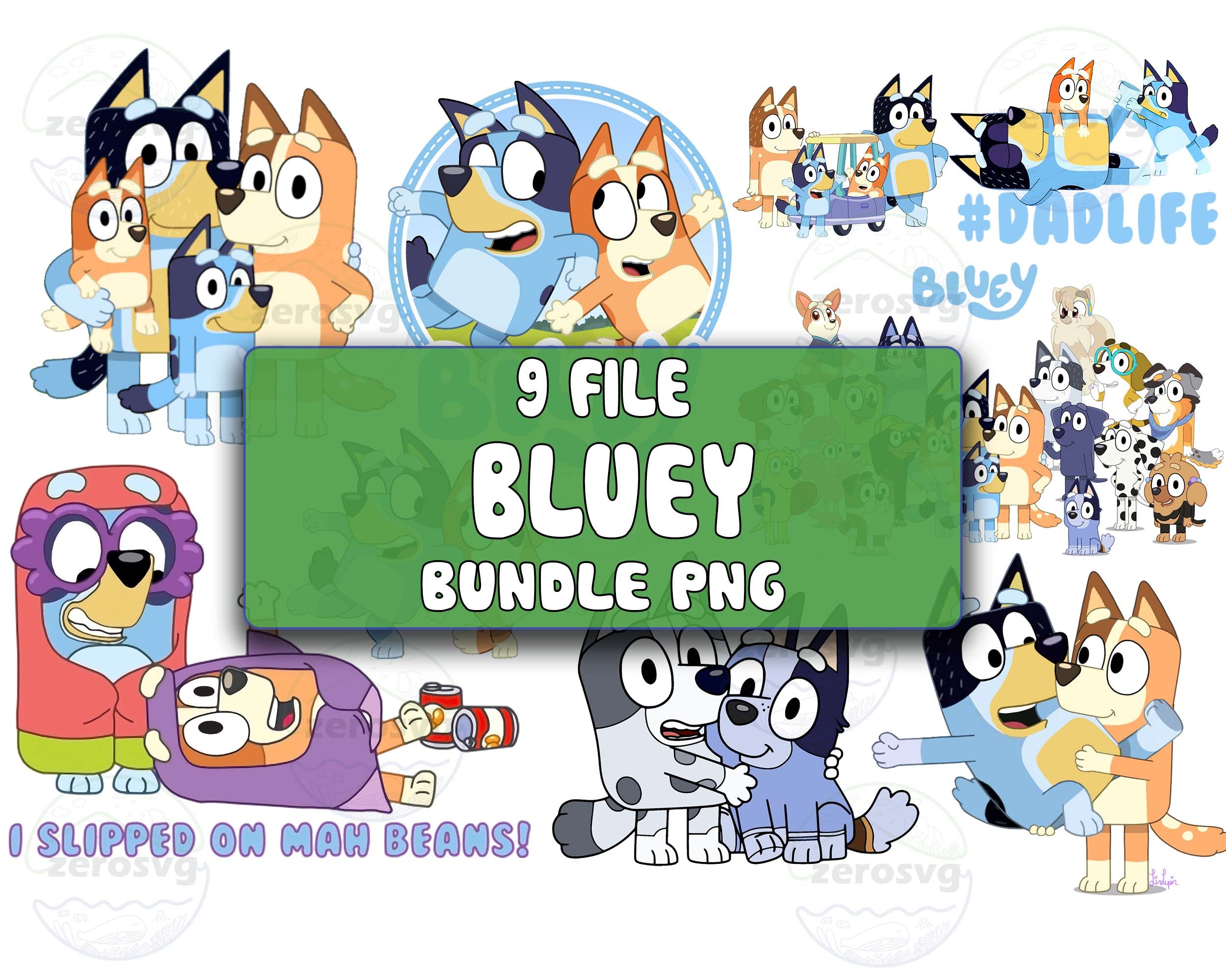 Bluey Bundle PNG - 9+ file Bluey bundle png, Bluey png , for Cricut, S ...