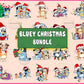 Bluey Christmas Bundle Png,20 file Bluey Family Christmas Png, Blue Dog Christmas Tree PNG, Bluey Christmas Costume Sublimation , Digital Download ,Instant Download