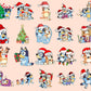 Bluey Christmas Bundle Png,20 file Bluey Family Christmas Png, Blue Dog Christmas Tree PNG, Bluey Christmas Costume Sublimation , Digital Download ,Instant Download