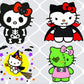 Hello Cats Halloween Bundle Svg, hello kitty halloween bundle SVG, file cut , for Cricut,  Silhouette , digital download