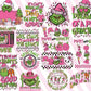 Retro Pink Christmas SVG PNG Bundle, pink Christmas png, Christmas Svg, christmas shirt design , file cut , for Cricut,  Silhouette , digital download