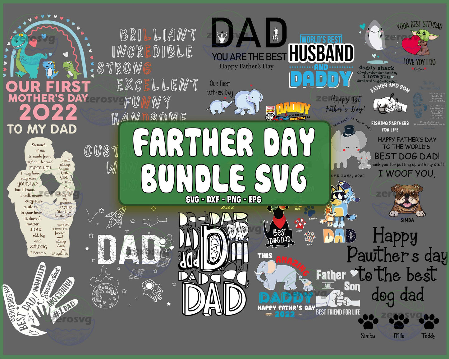 Father day bundle PNG, 21 file farther day SVG, EPS, PNG, DXF for Cricut, Silhouette, Digital Download