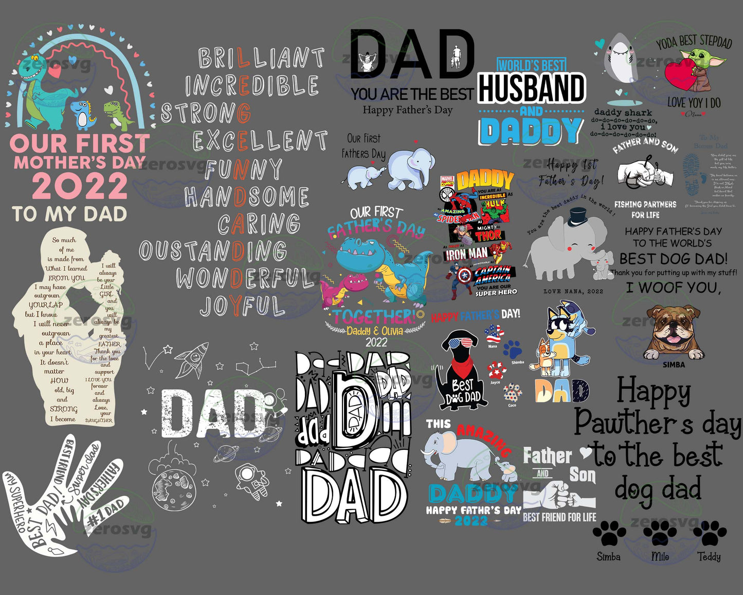 Father day bundle PNG, 21 file farther day SVG, EPS, PNG, DXF for Cricut, Silhouette, Digital Download