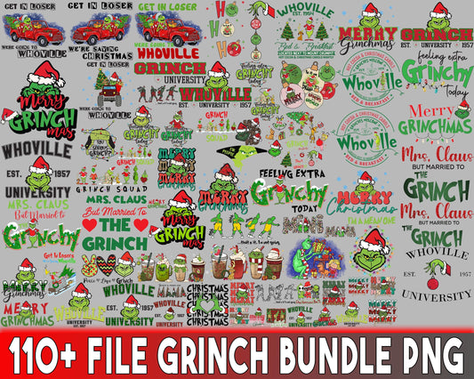 110+ file Grinch bundle PNG , bundle Grinch PNG , file cut,   for Cricut, Silhouette