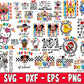 Cartoon 100 day school bundle svg, 110+ file cartoon 100 day school SVG DXF PNG EPS , cricut , file cut , Silhouette, digital download, Instant Download