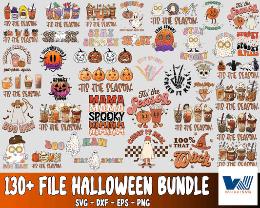 Halloween  bundle SVG , 130+file Halloween bundle svg, file cut , for Cricut,  Silhouette , digital download