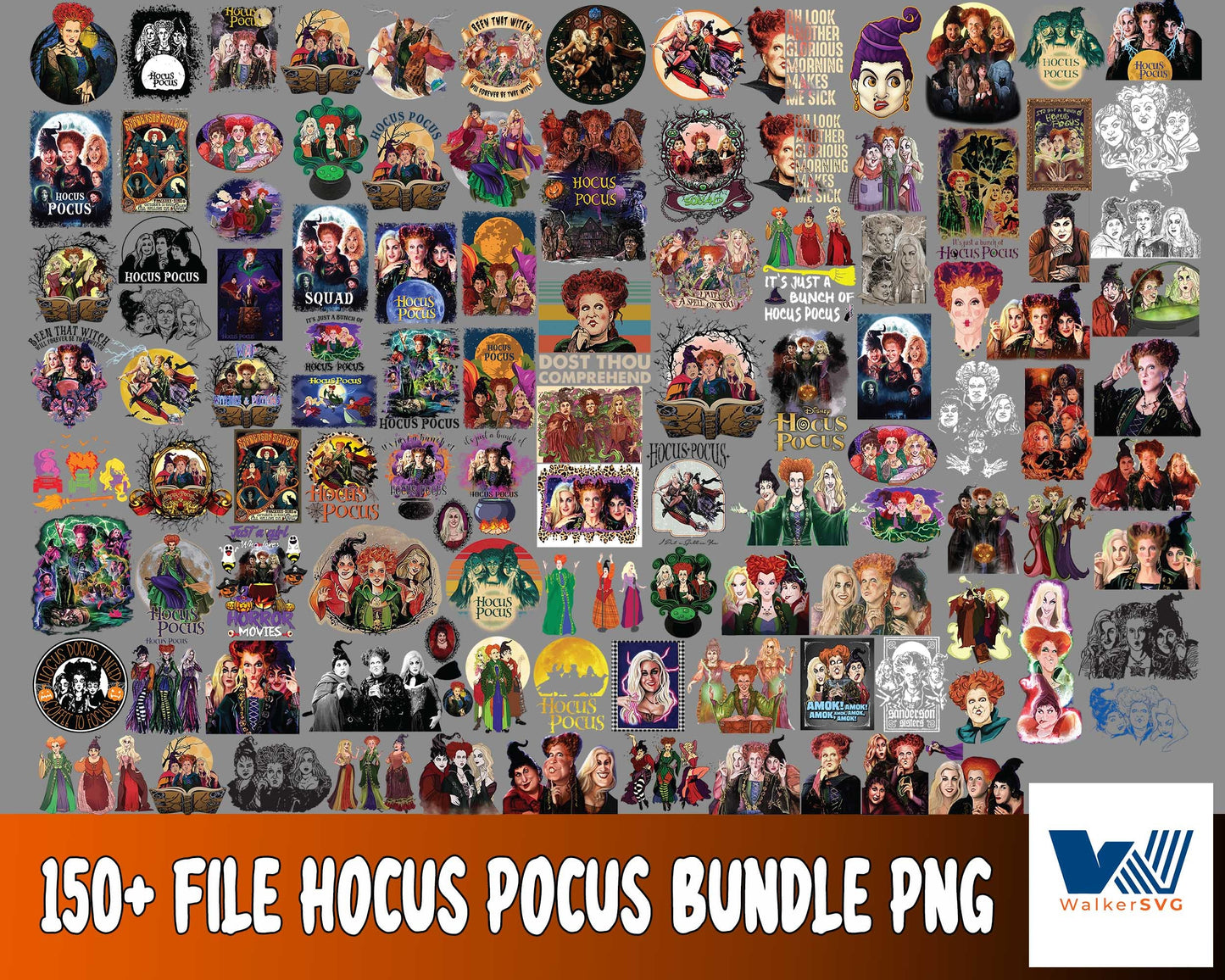 Hocus pocus png,150+file Hocus pocus  Bundle PNG - bundle halloween PNG , Silhouette , Digital download