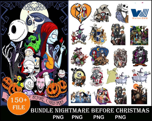 152+ file Nightmare Before Christmas  svg,bundle Nightmare Before Christmas SVG, file cut,   for Cricut, Silhouette