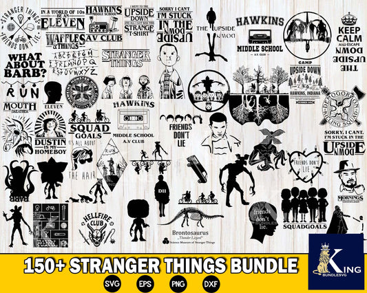Stranger Things ss4 SVG,150+ file  Bundle Stranger Things svg,dxf,eps, png,  Cricut , File cut , Vector file , Silhouette Digital Dowload