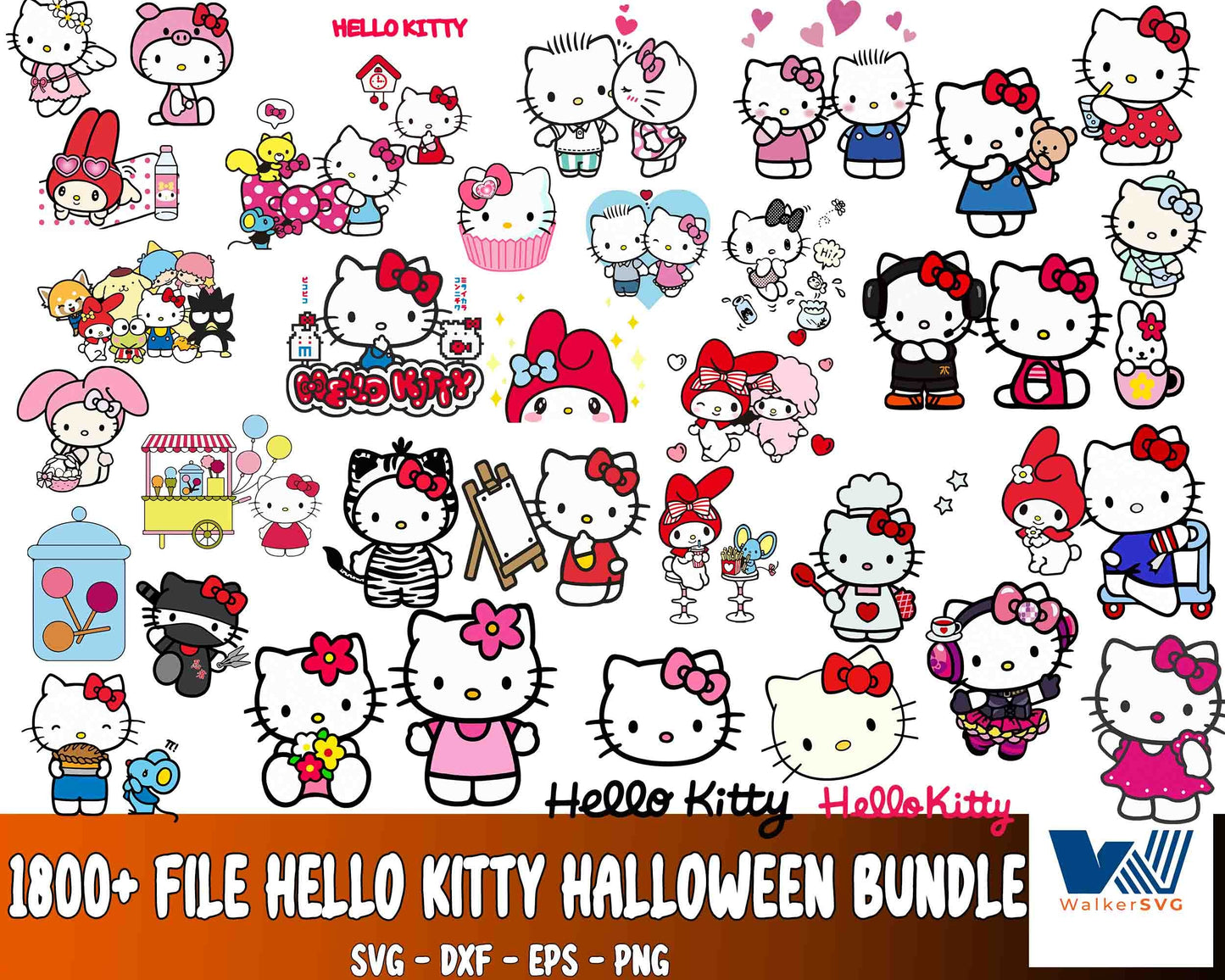 Hello Kitty Halloween Decals 23b