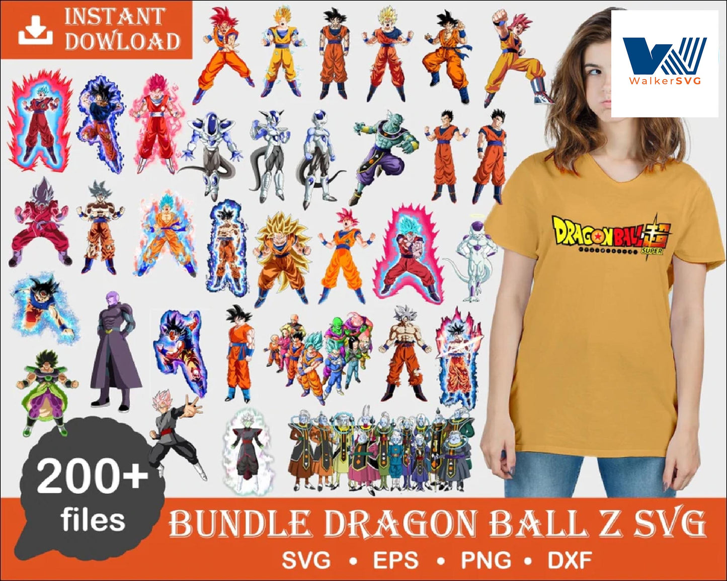 200+ file bundle Goku Svg, Dragonball Z Svg, Goku Cricut, Vector, Silhouete , digital download