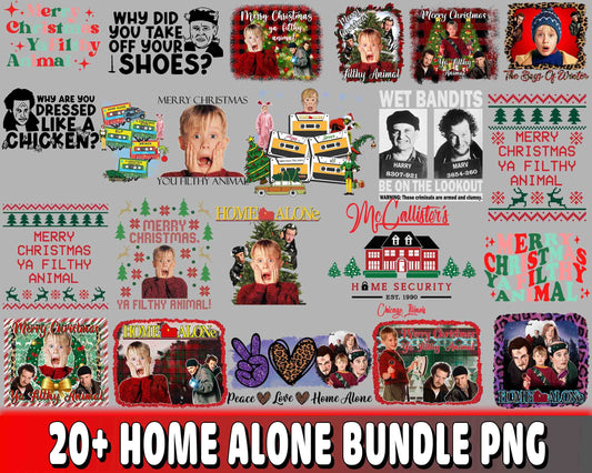 Home Alone Bundle PNG , 20+ Home Alone Bundle PNG  , file cut , Silhouette, digital download, Instant Download