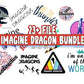 Imagine Dragon SVG Bundle - 23+ file Imagine Dragon SVG, EPS, PNG, DXF for Cricut, Silhouette, digital download, Instant Download