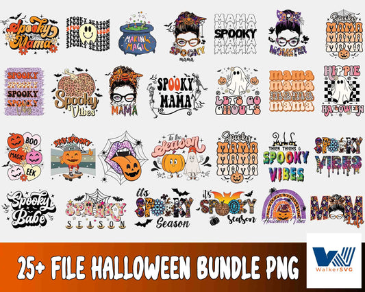 Halloween bundle PNG ,25+ file Halloween Bundle PNG, Silhouette , Digital download