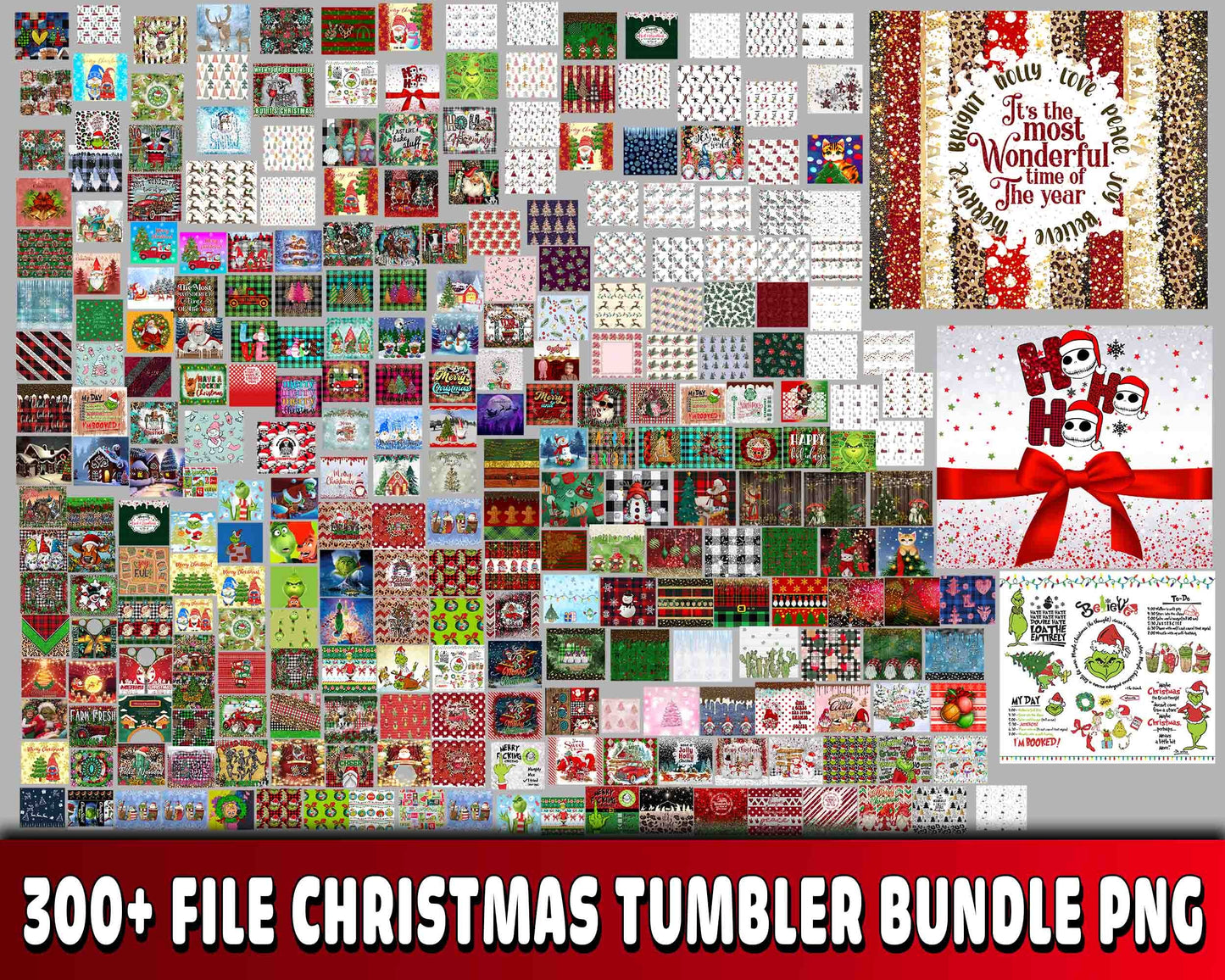 300+ file christmas Tumbler  Bundle PNG High Quality, Designs 20 oz sublimation, Bundle Design Template for Sublimation