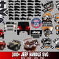 Jeep Bundle PNG , 300+ file jeep bundle PNG  , file cut , Silhouette, digital download, Instant Download