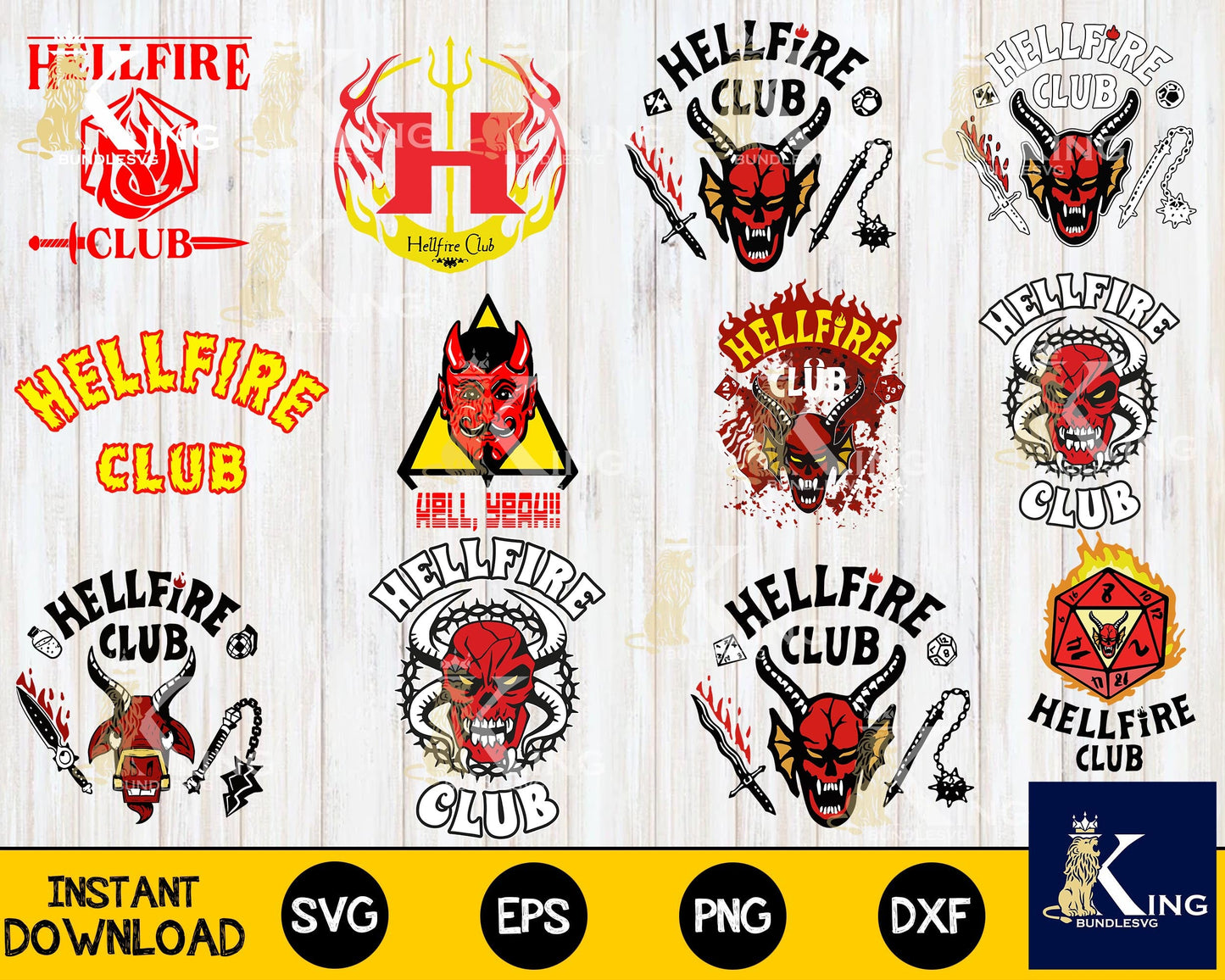 Hellfire Club SVG , 36+ file Mega Bundle Hellfire Club svg,dxf,eps, png,  Cricut , File cut , Vector file , Silhouette Digital Dowload