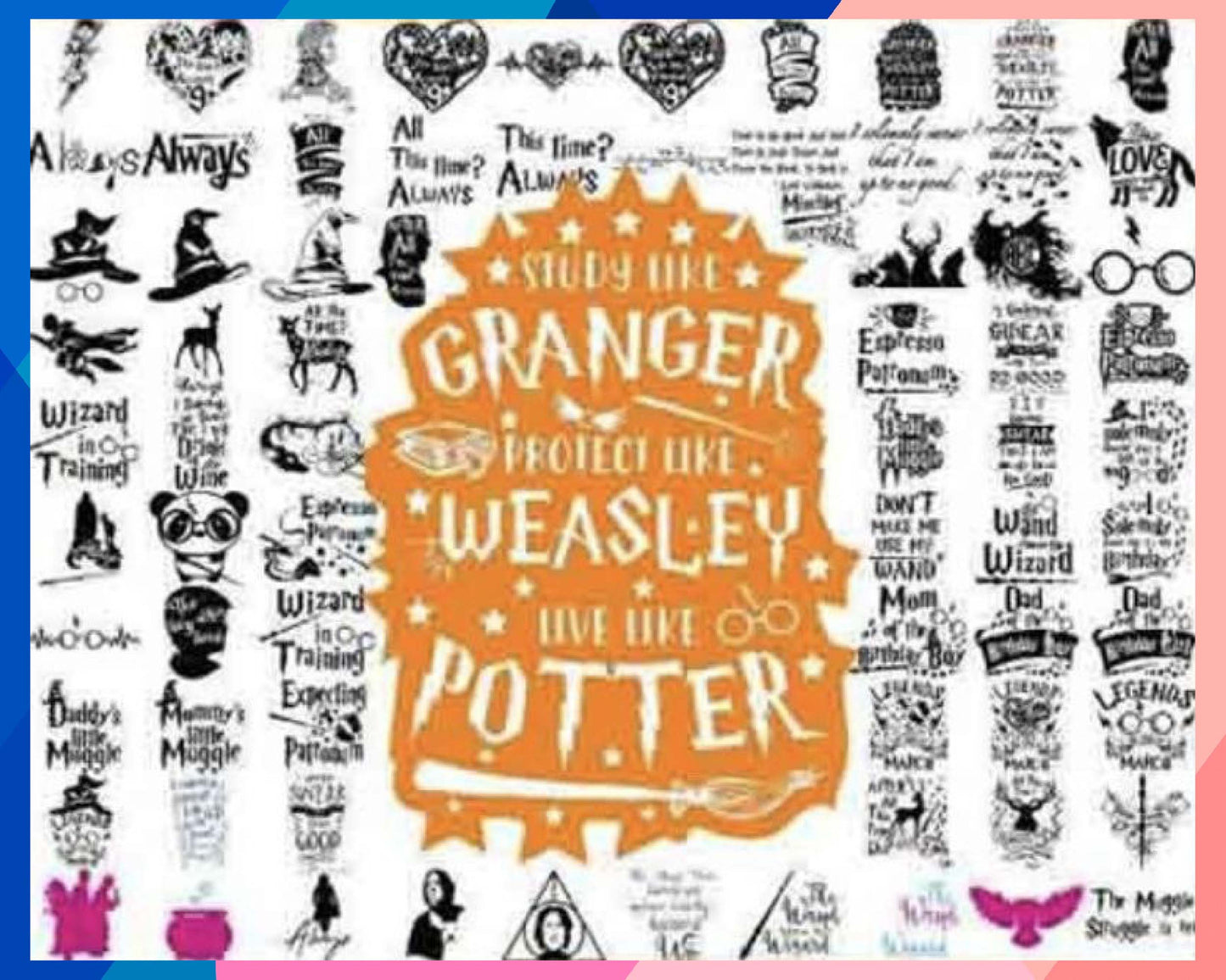 Harry Potter SVG Bundle - 5000+ files Harry Potter SVG, EPS, PNG, DXF , File cut , for Cricut, Silhouette , Digital download, Instant Download