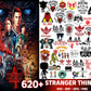 Stranger things  SVG , 620+ file Mega Bundle Stranger things svg,dxf,eps, png,  Cricut , File cut , Vector file , Silhouette Digital Dowload