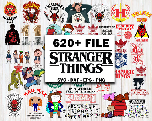 Stranger things 4 SVG , 620+ file Mega Bundle Stranger things svg,dxf,eps, png,  Cricut , File cut , Vector file , Silhouette Digital Dowload