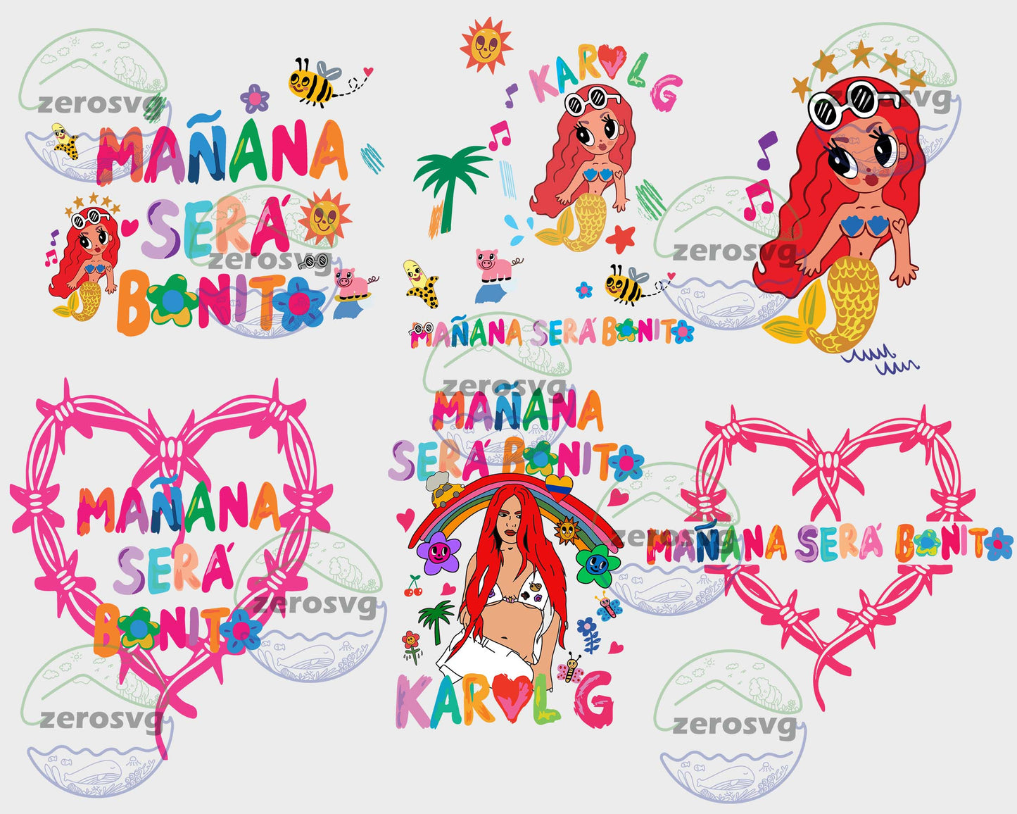 Karol G Mañana Sera Bonito SVG DXF PNG EPS ,6+ file Karol G Mañana Sera Bonito bundle svg, cricut , file cut , Silhouette, digital download, Instant Download