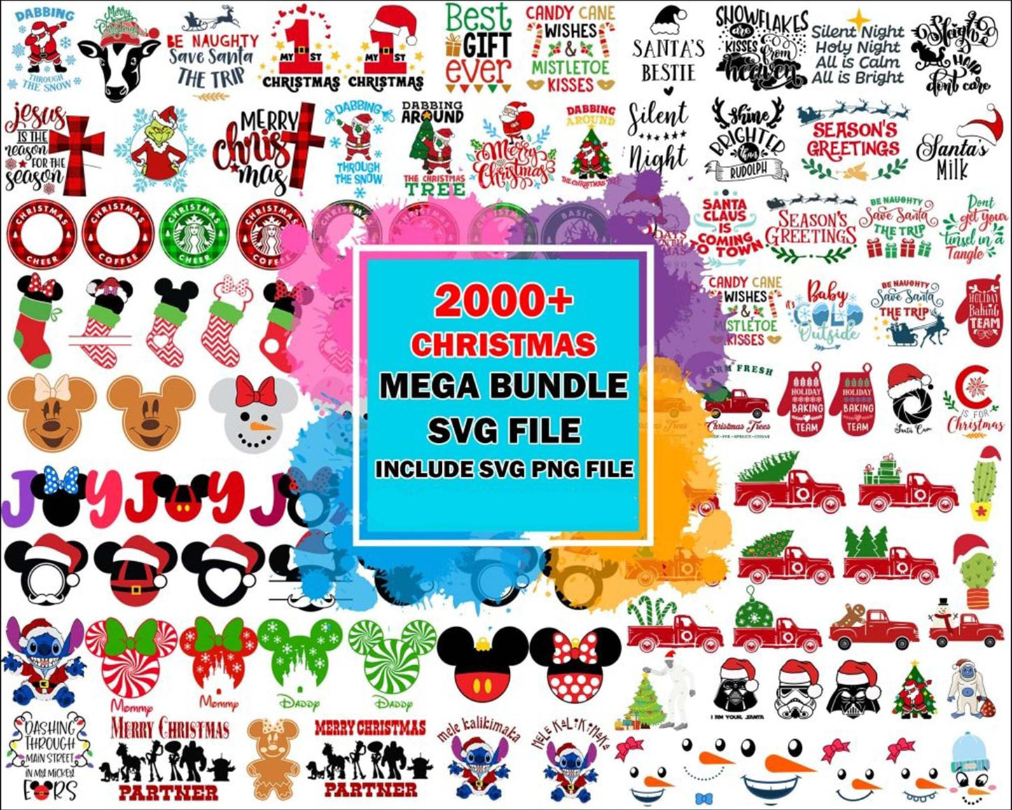 7800+ file Ultimate bundle Christmas  SVG DXF EPS PNG - cricut - file cut - Silhouette - digital download