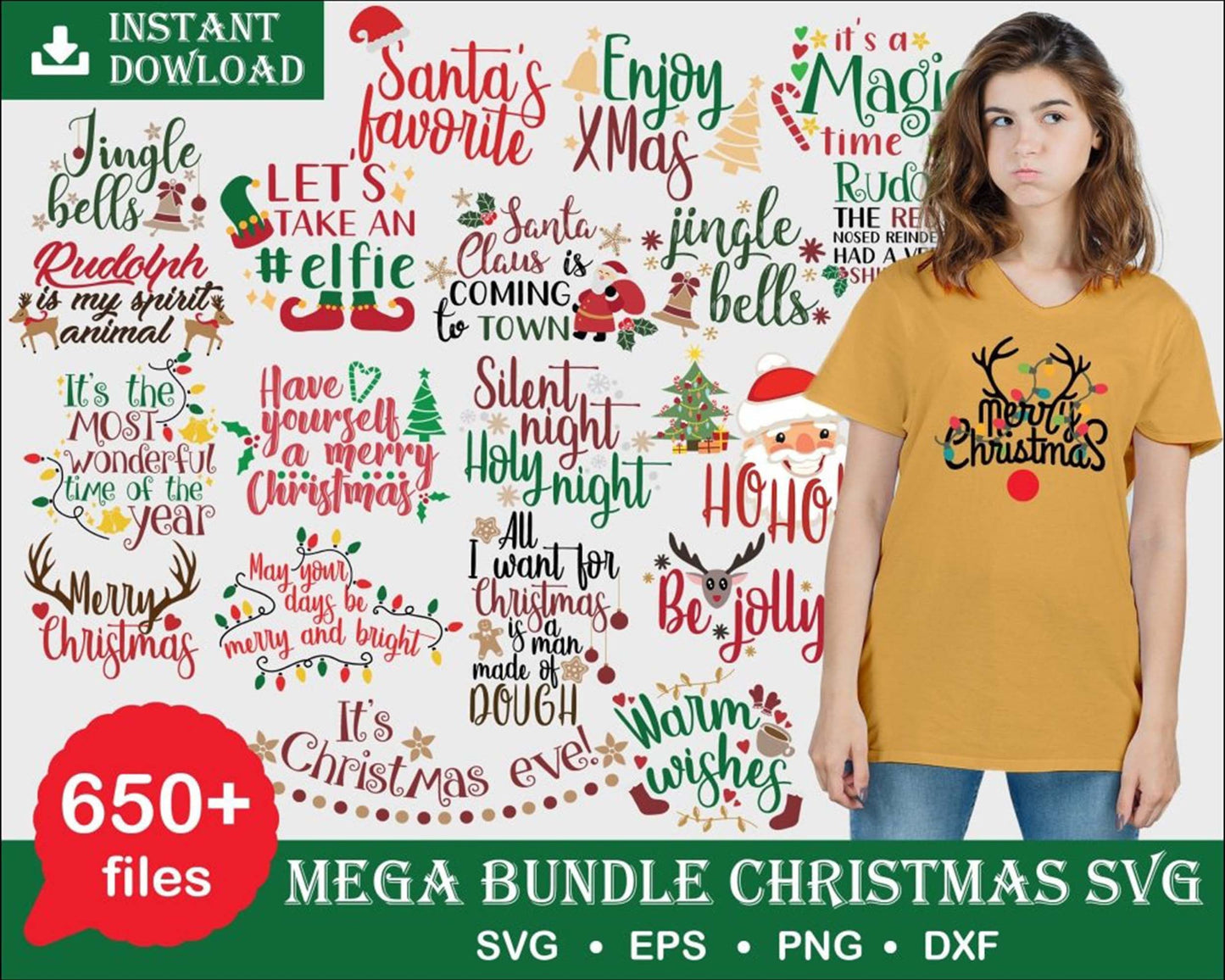 7800+ file Ultimate bundle Christmas  SVG DXF EPS PNG - cricut - file cut - Silhouette - digital download