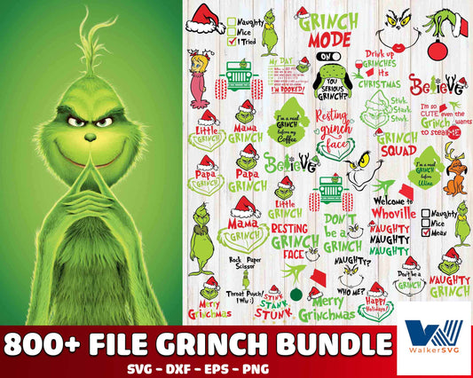 800+ file grinch bundle SVG, Grinch SVG,Cutting Image,  cricut , file cut , digital download