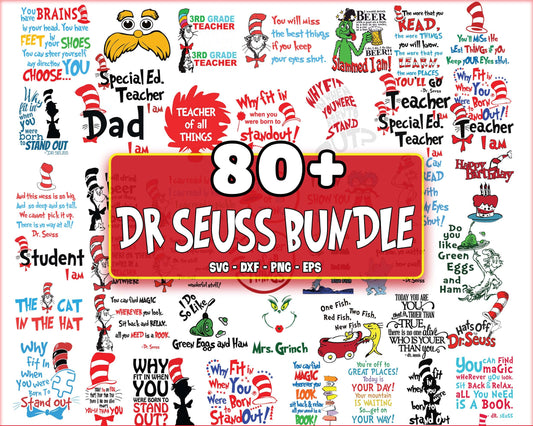 80+ file Dr seuss bundle svg, cat in the hat bundle SVG , Dr seuss SVG, EPS, PNG, DXF , cricut , file cut, for Cricut, Silhouette , digital download, Instant Download