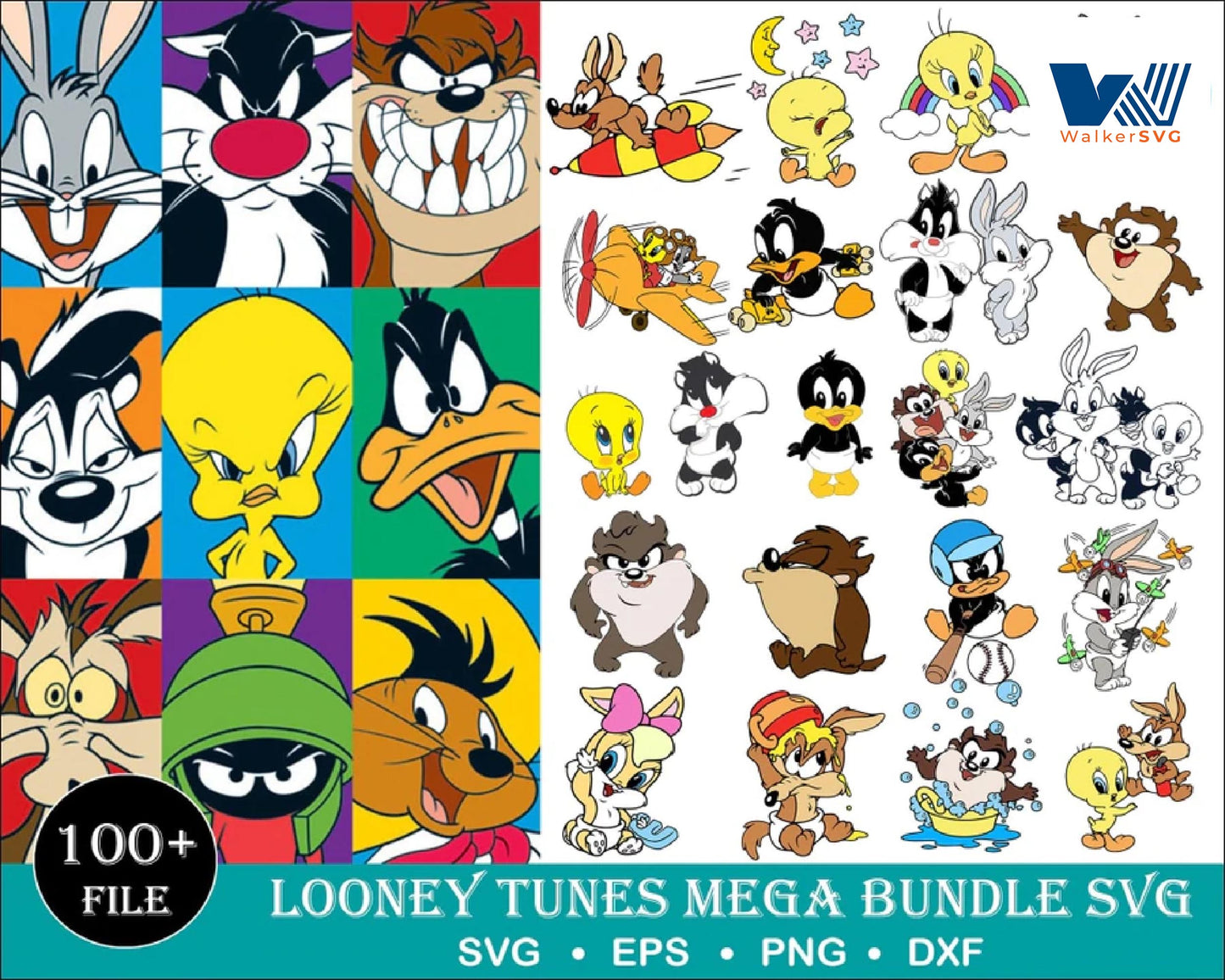 80+ file Looney Tunes Baby SVG Bundle  ,Cricut , File cut , Vector file , Silhouette Digital Dowload