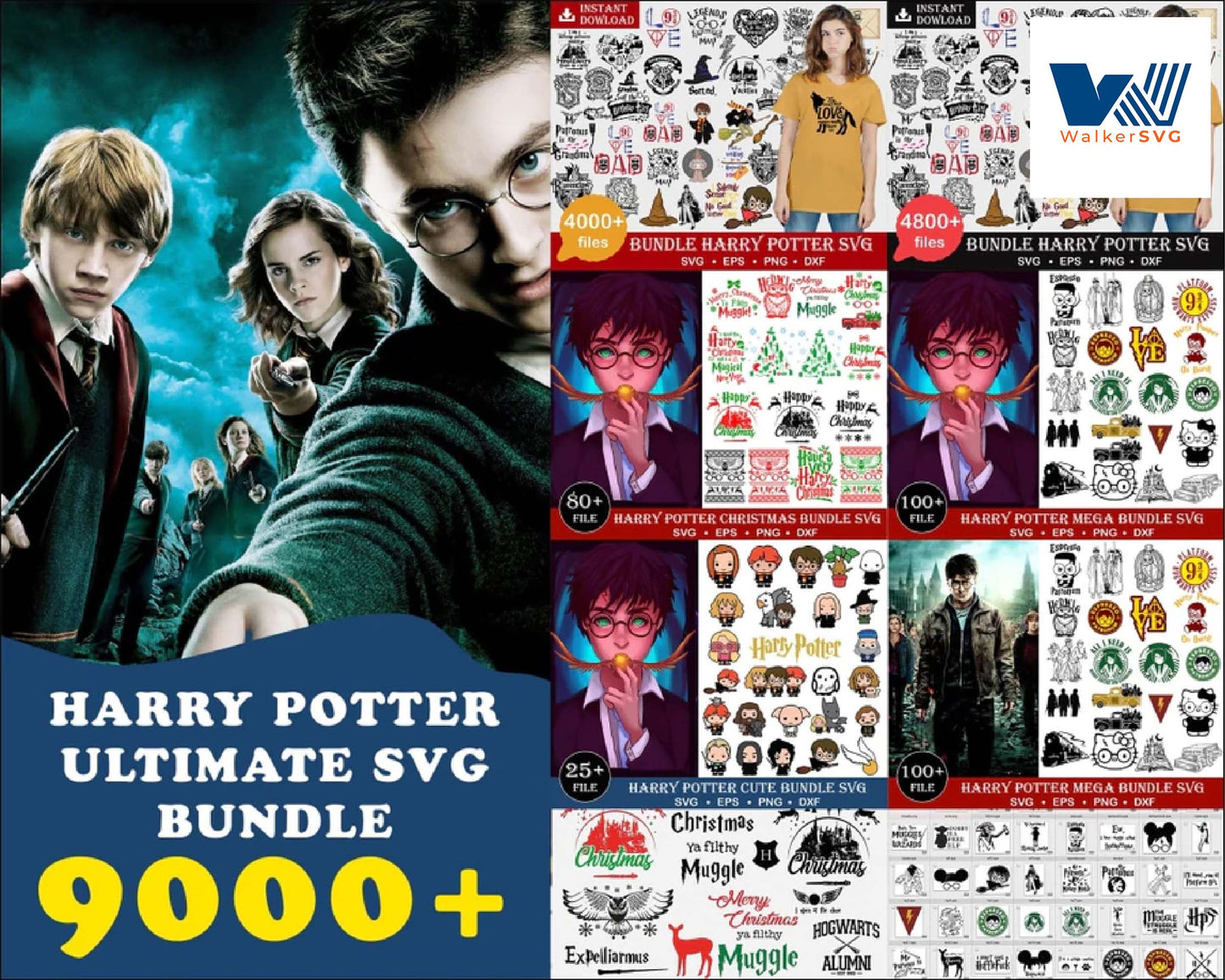 9000+ file Mega harry potter bundle svg,dxf,png ,Cricut , File cut , Vector file , Silhouette Digital Dowload , Digital Dowload