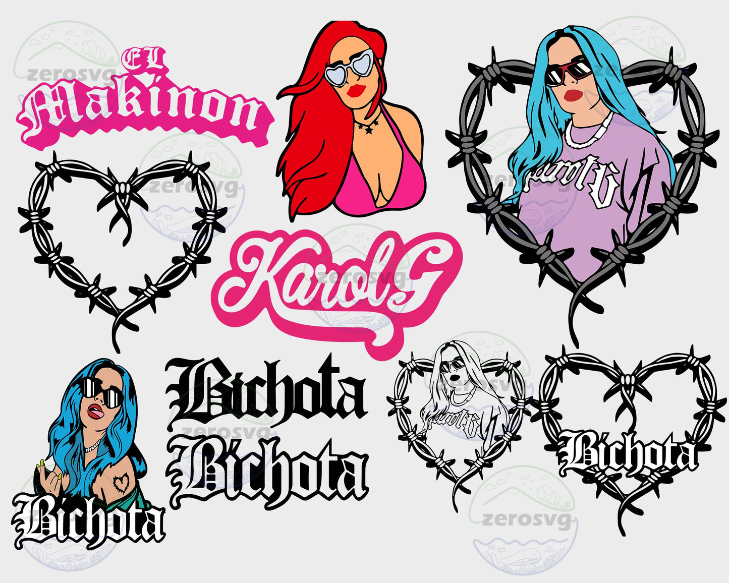 Karol G svg bundle, Mañana Sera Bonito SVG DXF PNG EPS ,9 file Karol G svg bundle,Mañana Será Bonito bundle svg, cricut , file cut , Silhouette, digital download, Instant Download