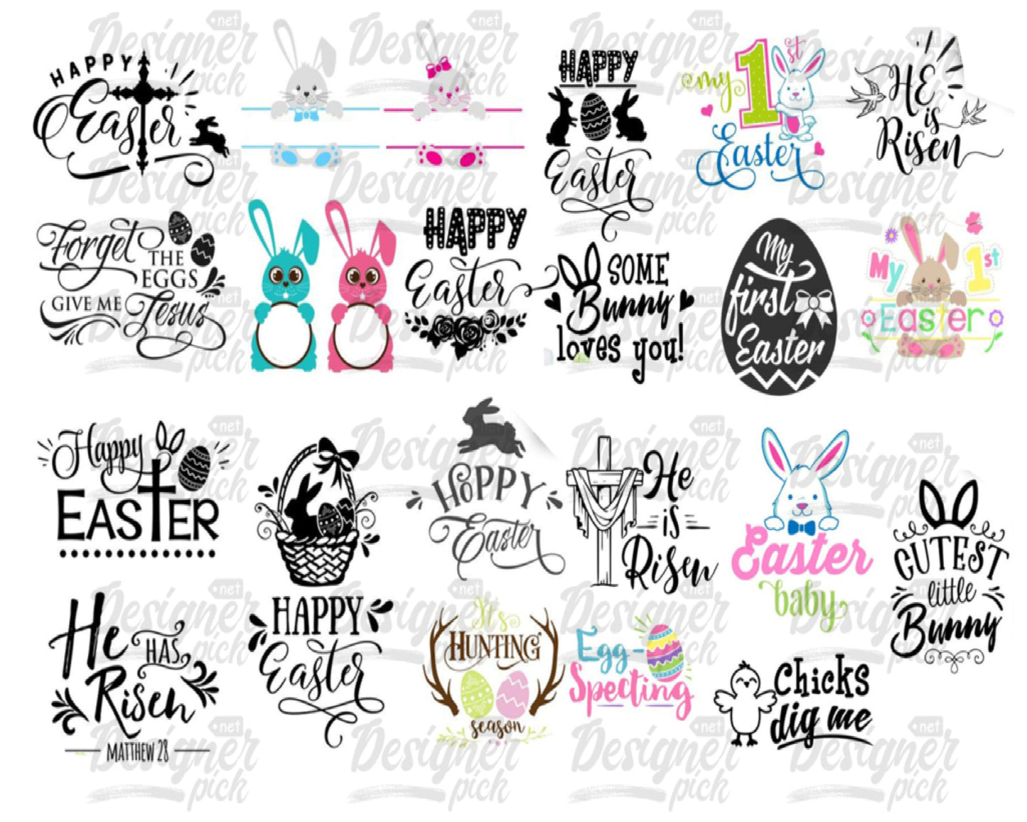 1000+ Happy Easter Bundle Svg,Easter Svg,Bunny Svg,Easter Monogram Svg,Easter Egg Hunt Svg,Happy Easter,My First Easter Svg,Cut Files