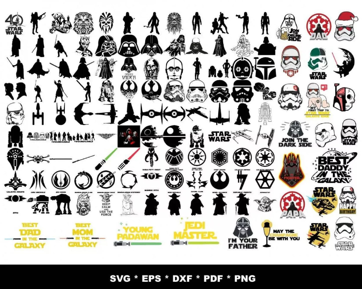 500+ file The Mandalorian Bundle svg , Cricut , File cut , Vector file , Silhouette Digital Dowload